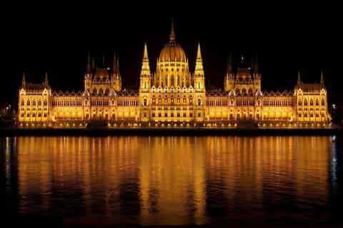 Budapest night tour and Danube boat ride with city lights