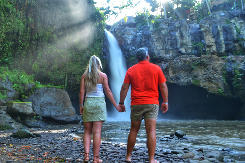 Bali: Escursione privata di un giorno alle cascate, al villaggio e al Pool Club di UbudBali: gita giornaliera privata alla cascata di Ubud, al villaggio e al pool club