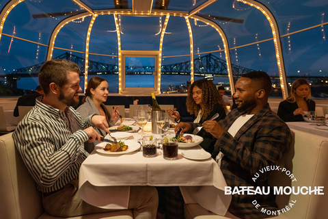 Montreal: Fireworks Boat Cruise Fireworks Window Dinner Cruise - Bateau-Mouche Montreal