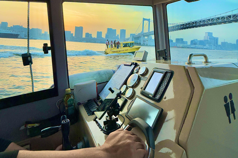 Tokyo: Panoramic Sunset Bay Cruise with Local Guide (Private Boat) Sunset Bay Cruise with Local Guide