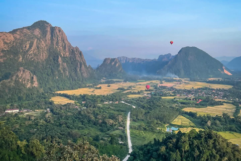 From Vientiane: Vang Vieng Day Trip, Nam Xay & Lagoon Vang Vieng Day Trip, Nam Xay & Balloon (Private)