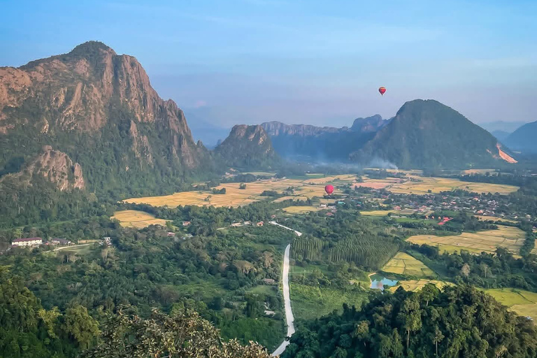 From Vientiane: Vang Vieng Day Trip, Nam Xay & Lagoon Vang Vieng Day Trip, Nam Xay & Balloon (Private)