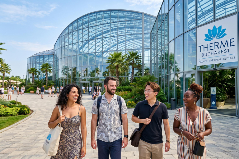 Bucharest: Therme Bucharest Spa Ticket & Round-Trip Transfer 3 hours Therme Bucharest Palm, Galaxy or Elysium & Transfer