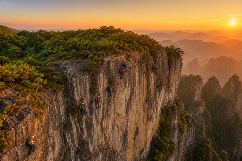 Zhangjiajie: Qixing Mountain Tickets & Adventure Options Cliff Hammock Via Ferrata Route