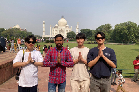 From Delhi: Taj Mahal and Agra Day Trip by Gatimaan Express Tour From Agra with Private Car, Driver & Expert Tour Guide