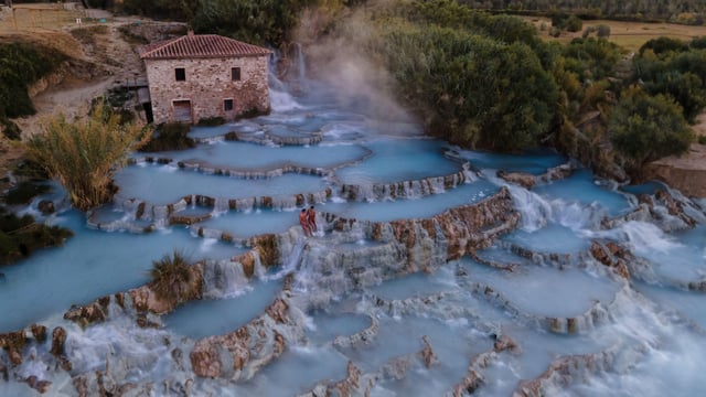 Desde Civitavecchia: Ticket de entrada y traslado a las Termas de Saturnia