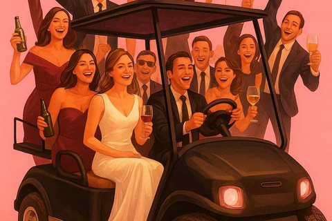 Gdansk:Private City Tour Golf Cart PartyBus Alcohol Included 2H Private City Tour with alcohol drinks on board