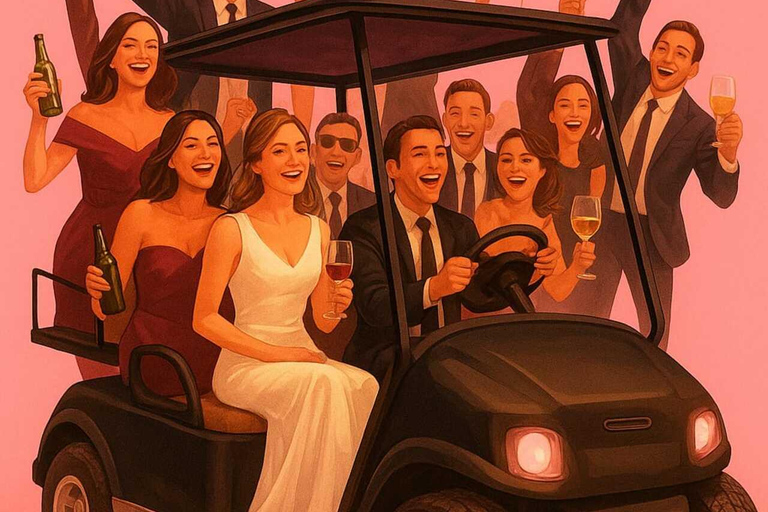 Gdansk:Private City Tour Golf Cart PartyBus Alcohol Included 2H Private City Tour with alcohol drinks on board