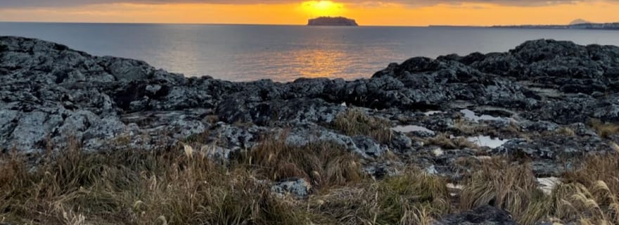 Jeju : visite à pied de Seogwipo au coucher du soleil