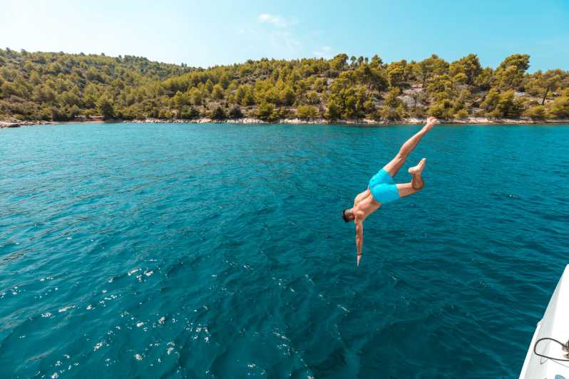 split full day catamaran cruise to hvar and pakleni islands