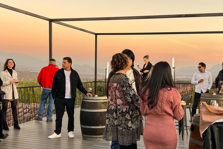 Santiago: Vinicola Monteluz Sunset Party Experience 360