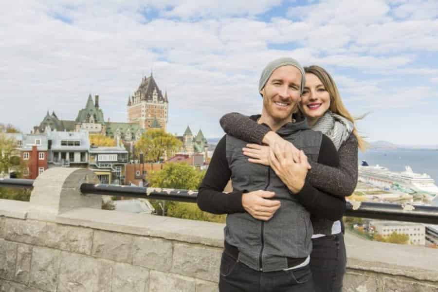 Privater romantischer Rundgang in Quebec für Paare. Foto: GetYourGuide