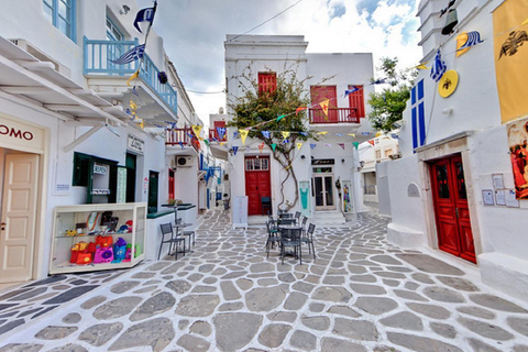 Promenade et shopping à l&#039;heure dorée dans la ville de MykonosFrançais | Promenade et shopping à l&#039;heure dorée dans la ville de Mykonos