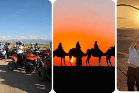 Paseo en camello y quad: Emocionante aventura en el desierto de Agafay