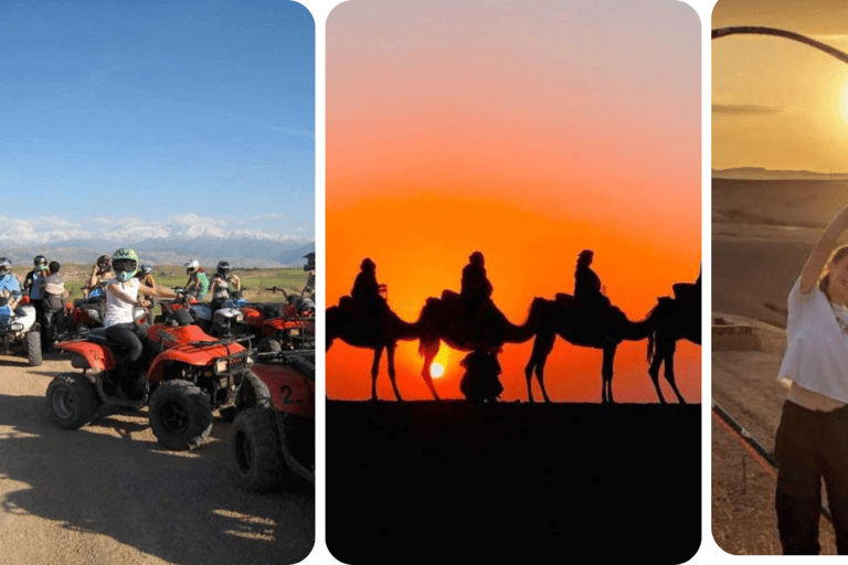 Paseo en camello y quad: Emocionante aventura en el desierto de Agafay