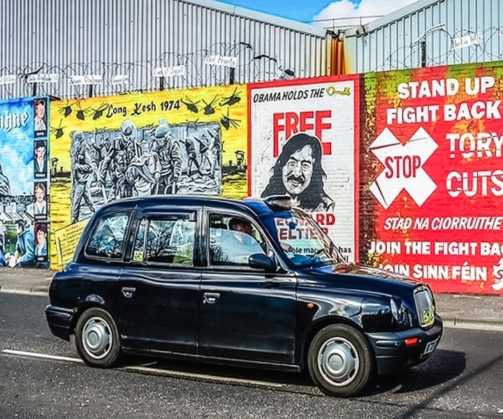 Belfast: Politisk taxiomvisning