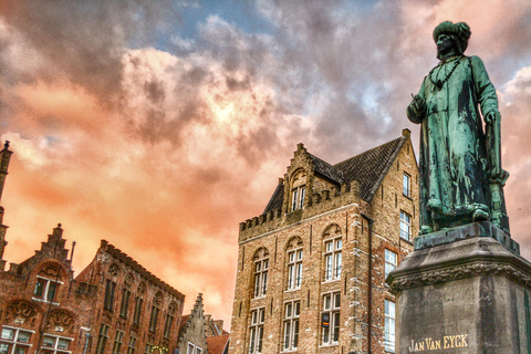 Bruges: Tour a piedi con racconti serali e storia sconosciuta