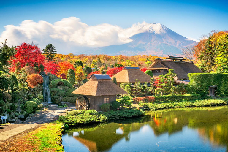 Monte Fuji: Oshino Hakkai, Hakone, Excursión de un día en teleférico OwakudaniEstación de Tokio 8:00