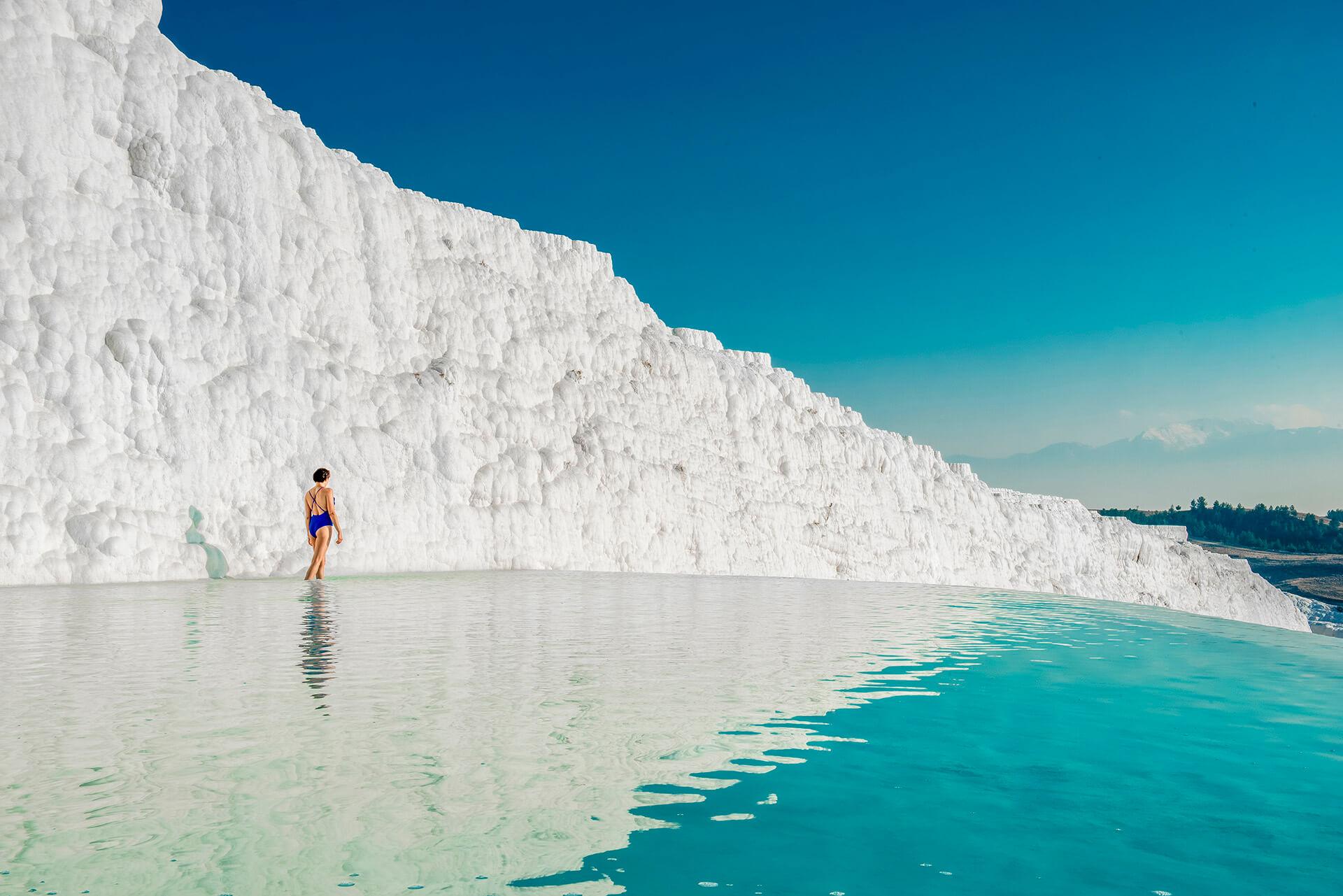 Ab Alanya: Pamukkale und Hierapolis Tagestour mit Mittagessen