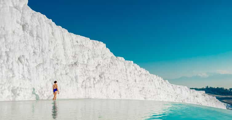 Vanuit Antalya/Kemer: Pamukkale & Hierapolis Dagtrip w/Meals