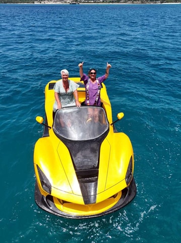 ZANZIBAR:Jet car thrill ride & Transparent Kayak with Pickup