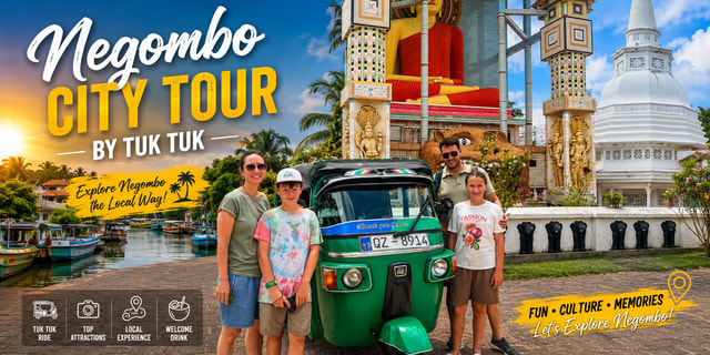 Negombo: Private Städtetour mit dem Tuk-Tuk inklusive aller Eintrittsgebühren