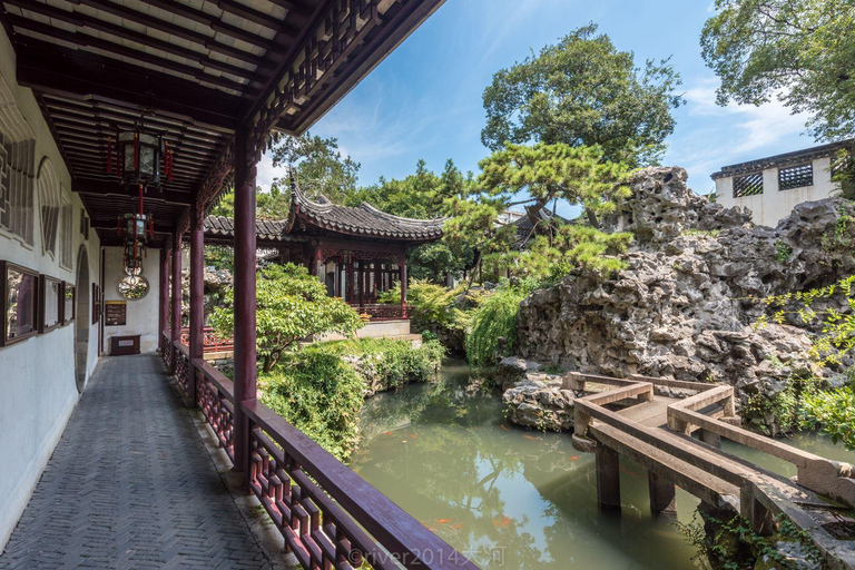 Shanghai: viaggio all-inclusive ai giardini di Suzhou e al Canal GrandeShanghai: tour completo dei giardini di Suzhou e del Grande Canale
