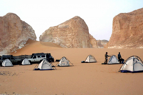 Visite de l&#039;oasis de Bahariya dans le désert noir et blanc depuis Le Caire