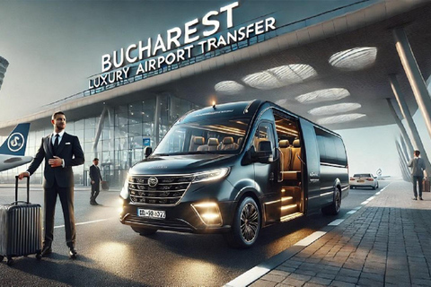Bukarest flygtransfer med buss - Upp till 50 personer