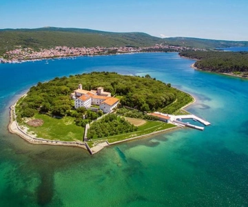 Taxiboot naar Košljun eiland (Kloostereiland)