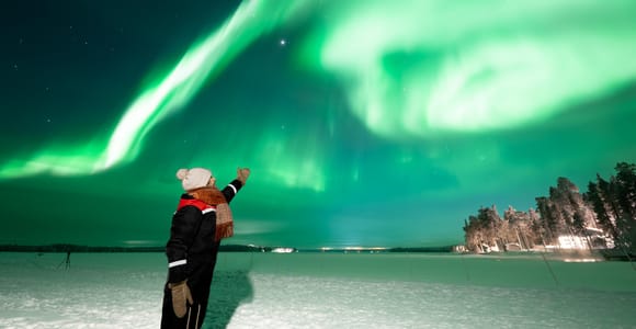Rovaniemi: Northern Lights with Photography & BBQ option