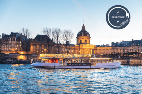 Evening Seine River cruise with music and illuminated monuments