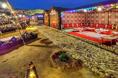 From Cairo: Desert night, Bedouin dinner, coffee & show