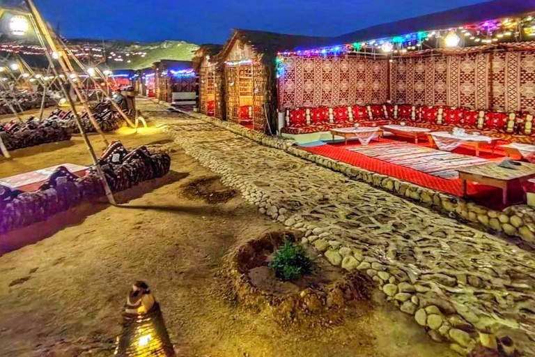 From Cairo: Desert night, Bedouin dinner, coffee & show
