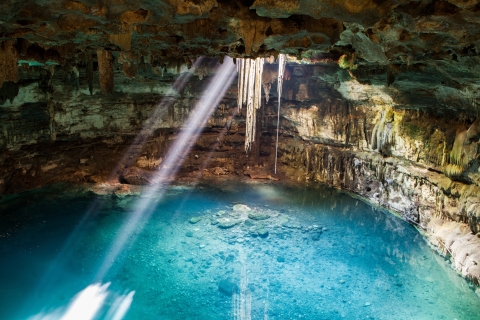 Chichén Itzá: cenote Hubiku i ValladolidW j. angielskim/hiszpańskim z Cancun lub Playa del Carmen