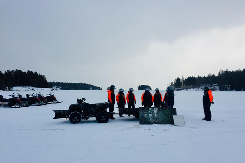 Helsinki: Snowmobile Tour with Lunch and Transfers