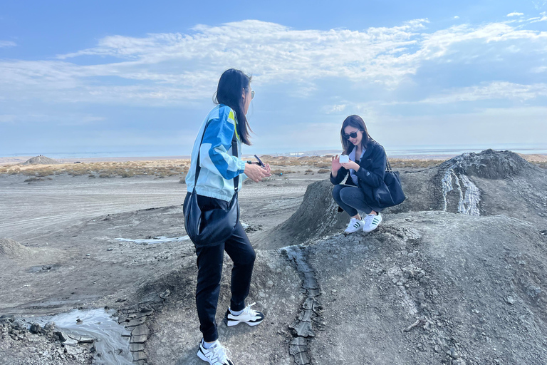 From Baku: Gobustan UNESCO Site & Mud Volcanoes Day Trip GROUP Gobustan & Mud Volcanoes