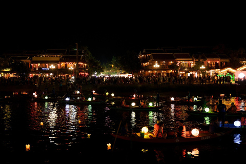 Da Nang/Hoi An: Tour in barca sul fiume del cocco e Festival delle LanterneAutista privato e auto