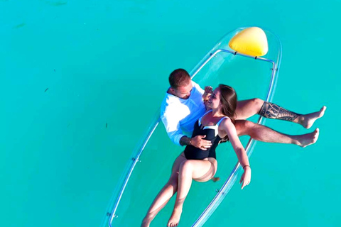 Zanzibar: Transparent Kayak Adventure with Drone Footage Transparent Kayak Adventure with Drone (Pickup included)