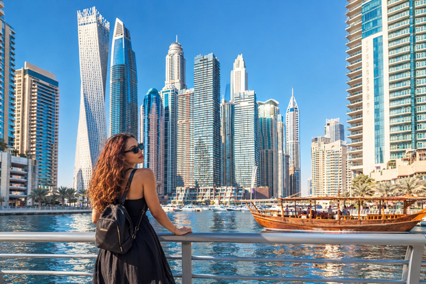 Dubai - halvdagstur Halvdagsutflykt med Blå moskén, Creek och Souks