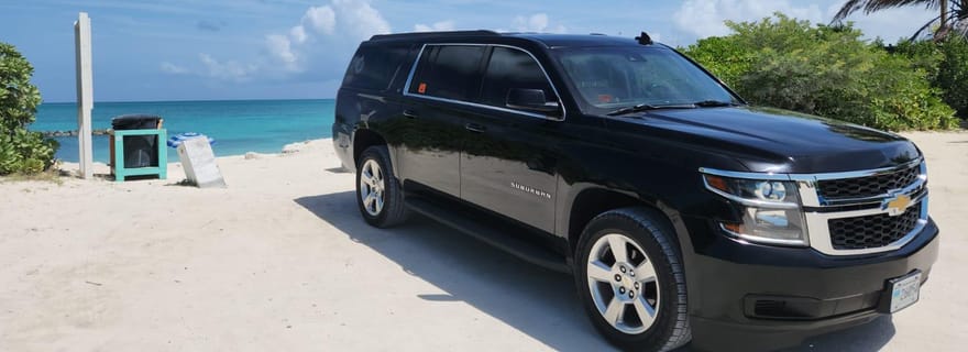 Transporte de luxo de um trecho para o Aeroporto de Providenciales
