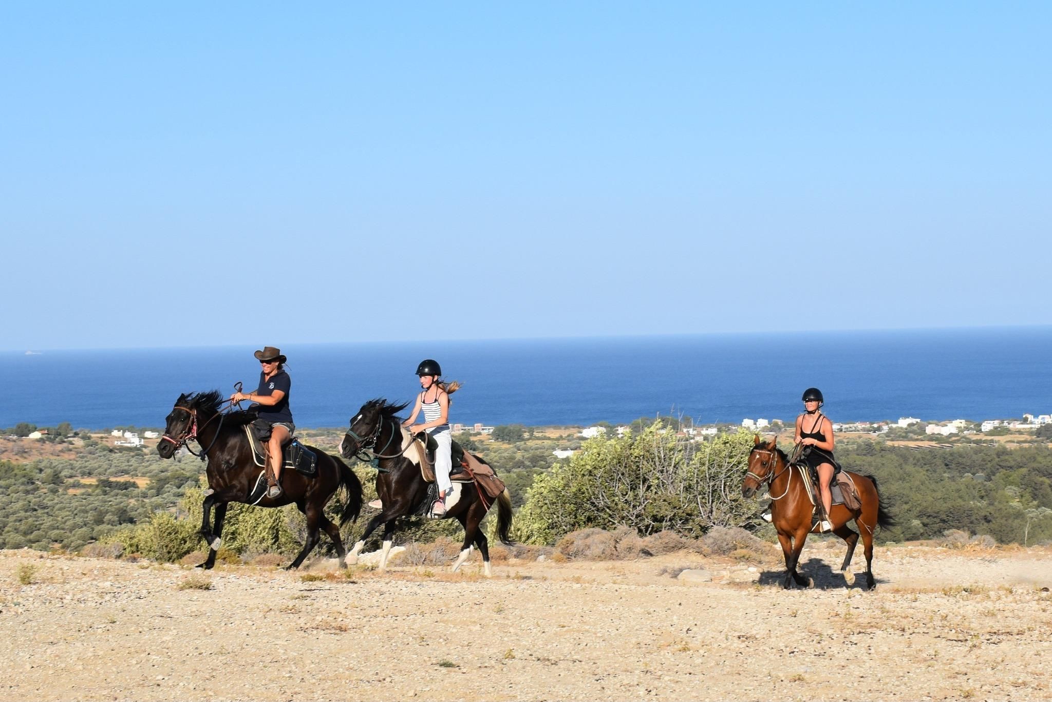 Lachania: Reitausflug am Strand und Panorama