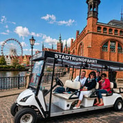 Gdansk: City Tour Live Guided by Golf Cart/Buggy Sightseeing