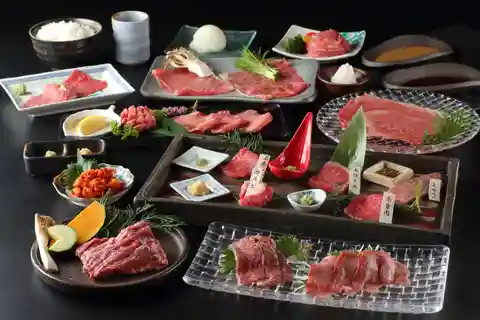 焼肉まんのう 心斎橋店」のプレミアム焼肉