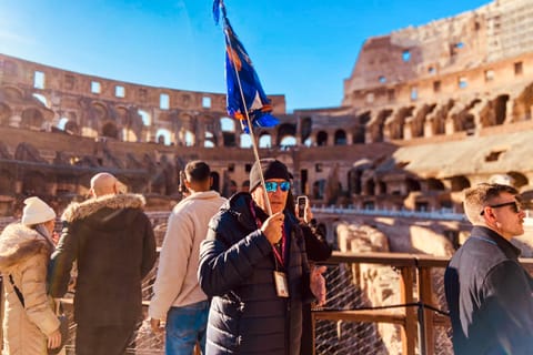 Rome: Colosseum with Arena, Roman Forum, and Palatine Hill