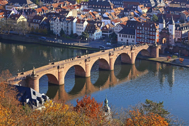 从法兰克福：海德堡、吕德斯海姆和莱茵河谷游船英语团体导览游