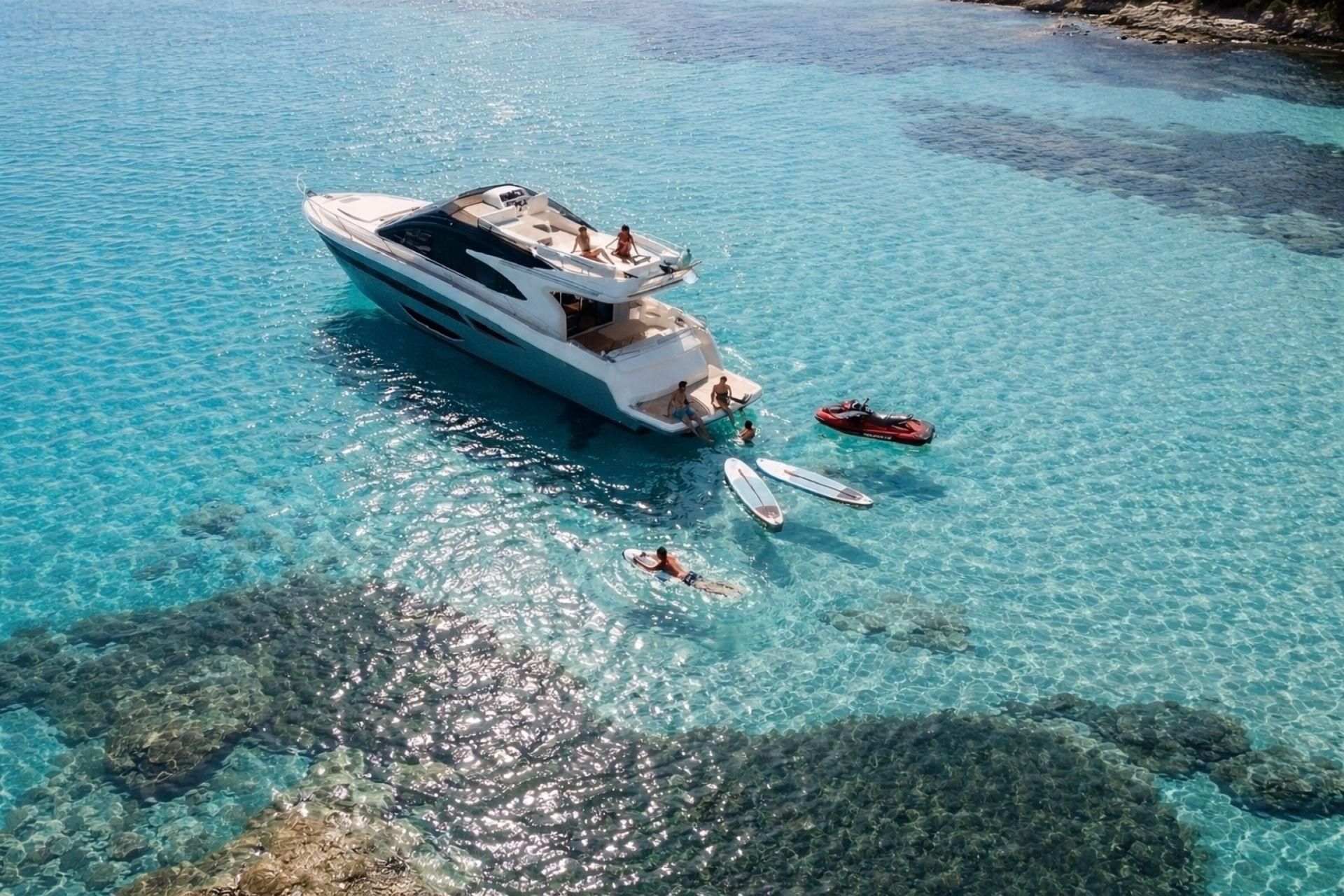 Von Portisco: private Tagestour auf einer Luxusyacht