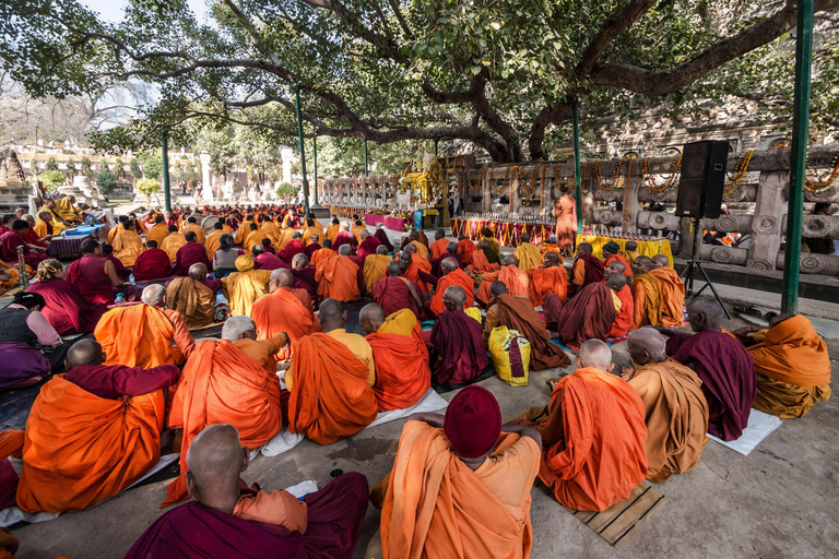 From Varanasi: 3-Day Bodhgaya Tour with Sarnath & Boat Ride Private Tour with A/C transport and Dedicated Driver.