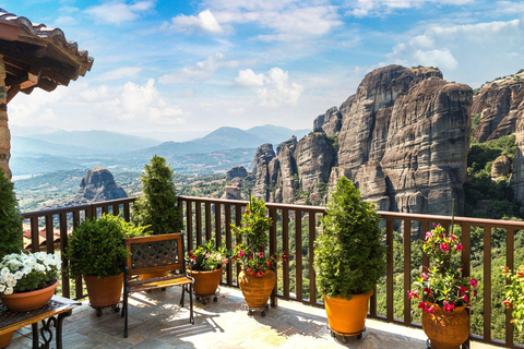 Meteora: Monasteries Tour, Lunch, and Athens Transfer Option Meteora Tour with Lunch and Roundtrip Athens Transportation