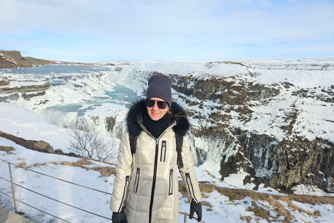 Private Golden Circle with Snowmobile Ride from Reykjavik